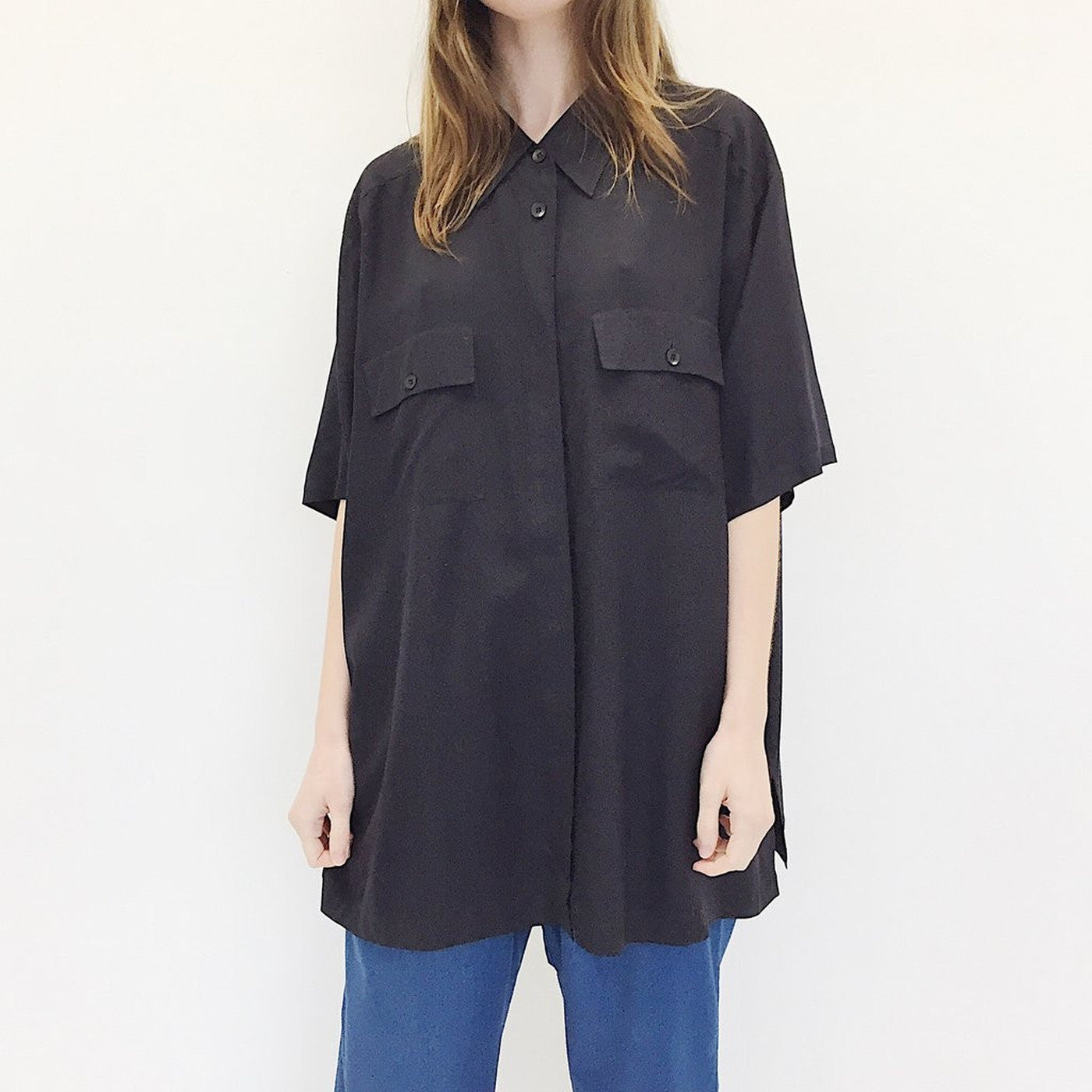 Oversized Silk Shirt