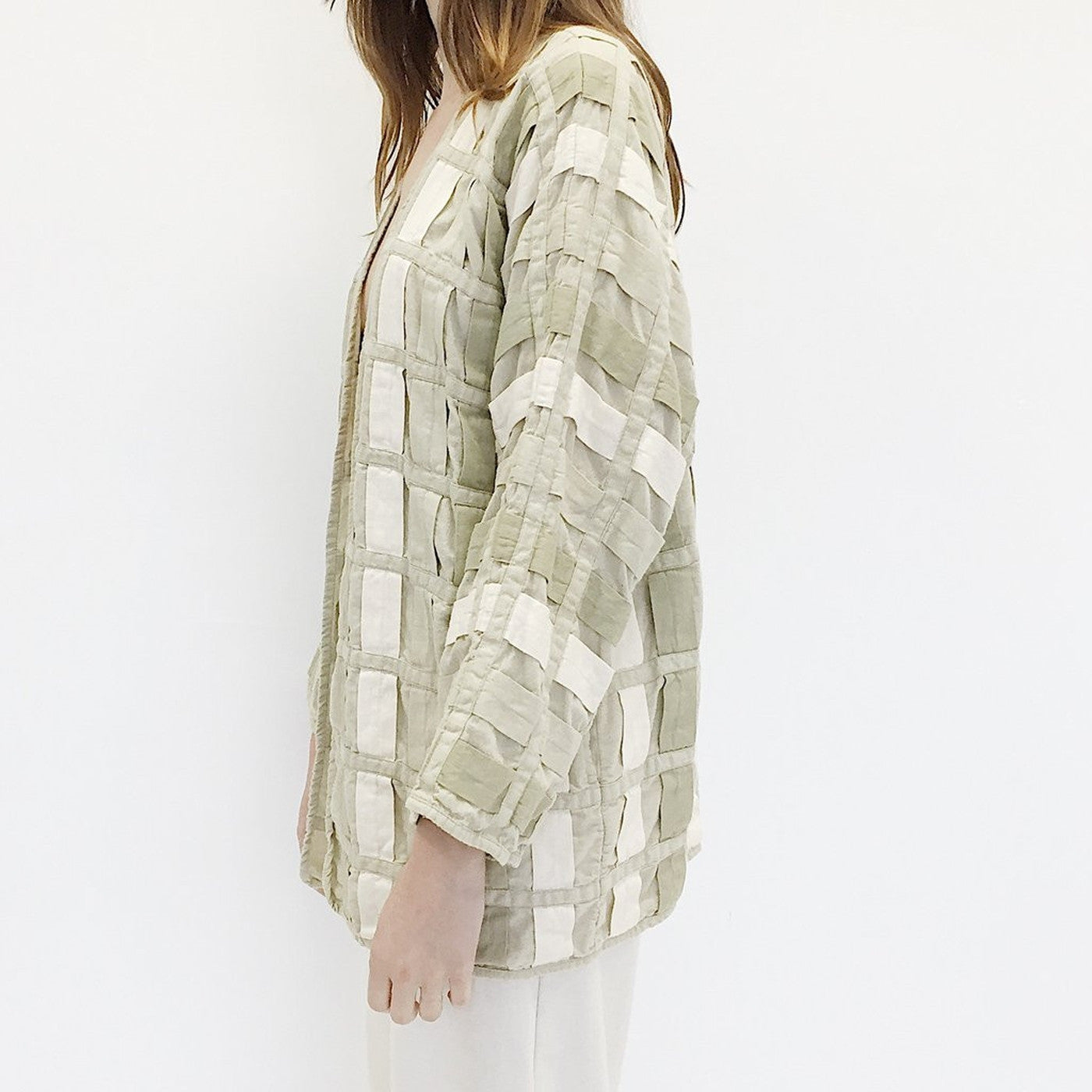 Woven Kimono Coat