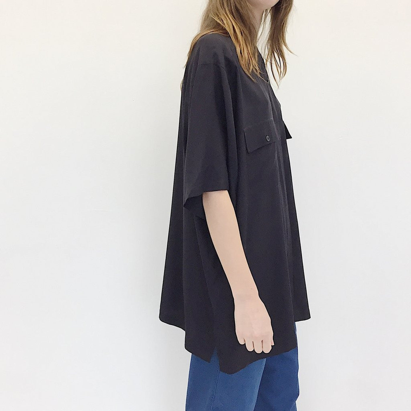 Oversized Silk Shirt