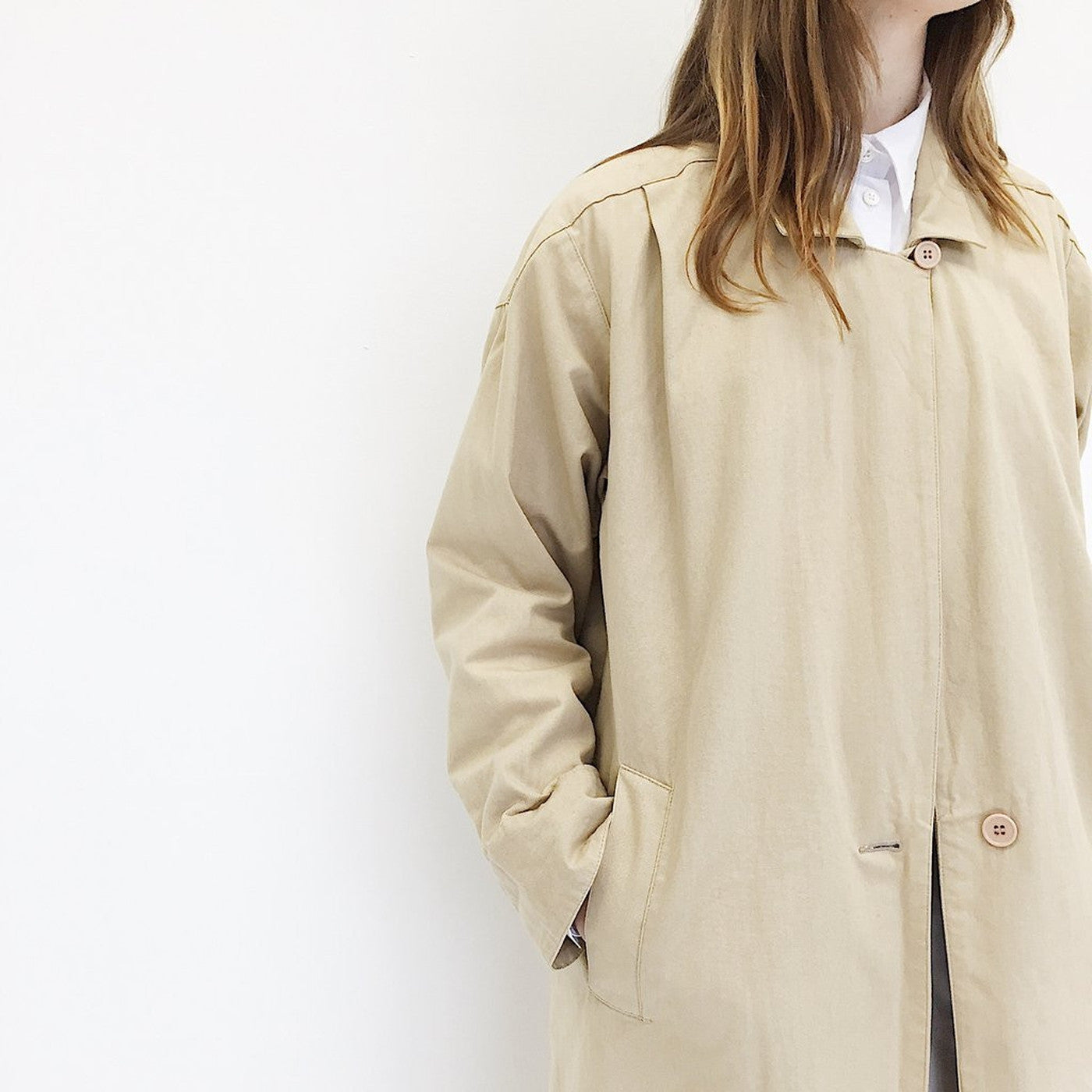 Khaki Cotton Trench